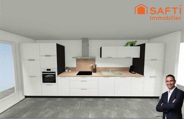 Superbe appartement de 83,72m² disposant d'une terrasse, d'un jardin, d'un double garage et de 2 places de stationnement privées !