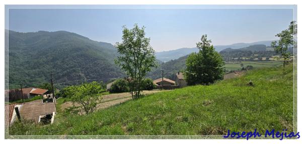 Jaunac (07160) À vendre – Terrain de 6 504 m² à Jaunac (07) – Vue imprenable, au calme, proche Le Cheylard