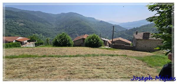 Jaunac (07160) À vendre – Terrain de 6 504 m² à Jaunac (07) – Vue imprenable, au calme, proche Le Cheylard