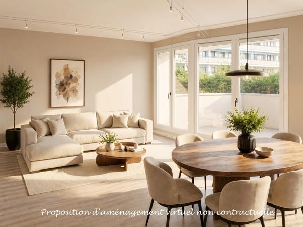 Rare à Chamalières : T4 avec terrasse 40 m², jardin privatif, piscine et garage
