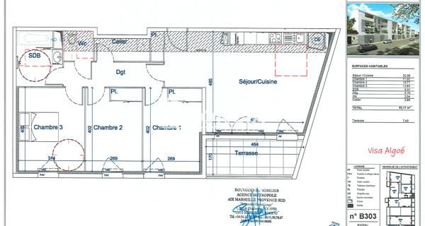 Location Appartement 4 pièces 82.11 m² - Avignon 84000