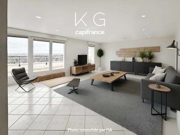 Caen, quartier Mémorial/Folie Couvrechef, appartement à vendre 2 chambres, dernier étage plein sud, garage en sous-sol