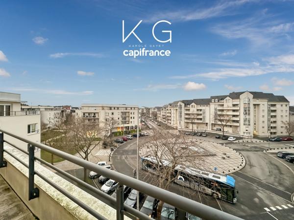 Caen, quartier Mémorial/Folie Couvrechef, appartement à vendre 2 chambres, dernier étage plein sud, garage en sous-sol