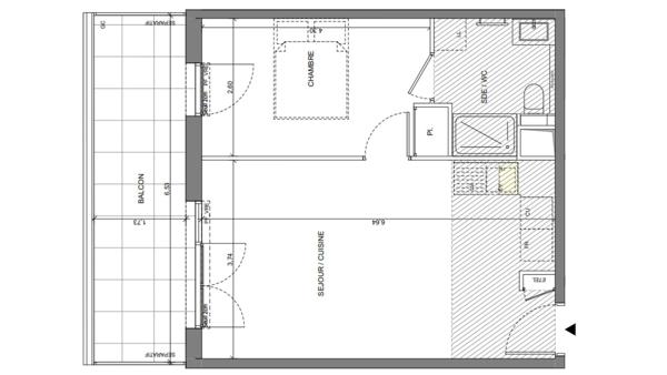 Appartement à vendre 2 pièces 41 m² Saint-Laurent-du-Var