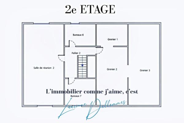 Superbe immeuble de rapport/Bureaux à vendre à ANZIN (59) - Maison bourgeoise en double distribution