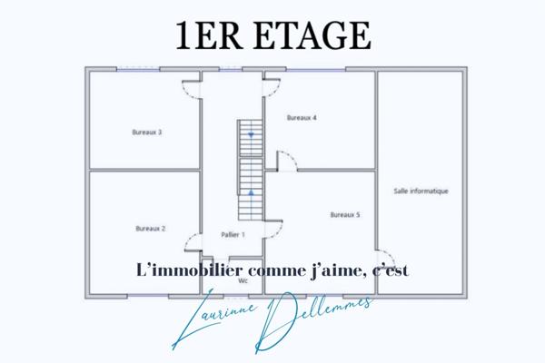 Superbe immeuble de rapport/Bureaux à vendre à ANZIN (59) - Maison bourgeoise en double distribution