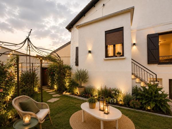 Maison 2 pièces avec jardin, sous-sol total et 2 garages – Thiverny (60)