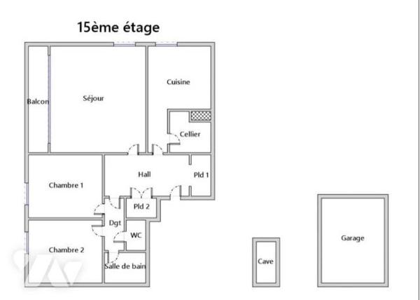 Appartement Saint-Etienne 3 pièces 81m²