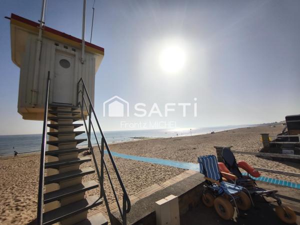 La plage à pied serviette sur l'épaule !