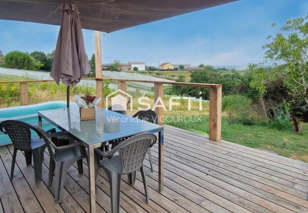 Belle vue sur les côteaux de Moissac