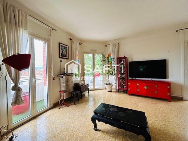 Perpignan, appartement 130m2, grand balcon et terrasse
