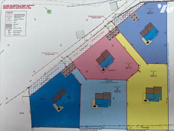 TERRAIN CONTRUCTIBLE VIABLISÉ 993 m² MER 4KMS