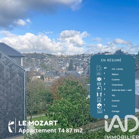 Appartement à vendre 4 pièces 87 m² Rouen
