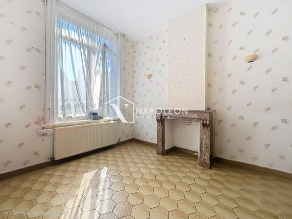Maison à fort potentiel à vendre à Roubaix – Rue de Bouvines – 97 m² au sol – 4 chambres possibles