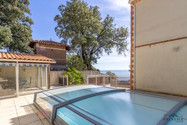 GOURMALON - VILLA FACE MER- 156 M2 HABITABLES - PISCINE - TERRAIN 502 M2
