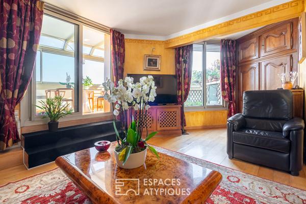 Duplex Montparnasse avec terrasse et vue sur Paris