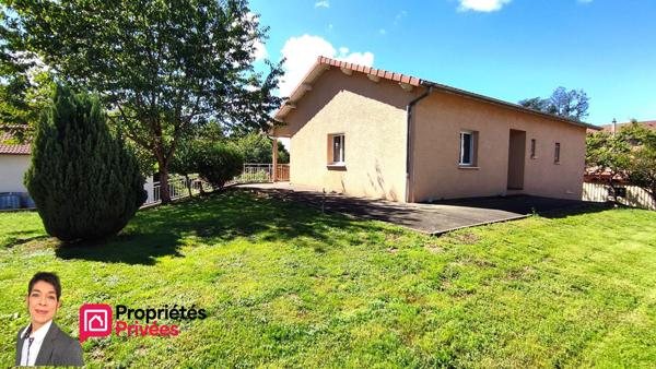 THIZY-LES-BOURG (69240) Maison individuelle récente, de plain-pied , 3 chambres,  Sous-sol complet, terrain 1100m²