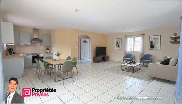 THIZY-LES-BOURG (69240) Maison individuelle récente, de plain-pied , 3 chambres,  Sous-sol complet, terrain 1100m²