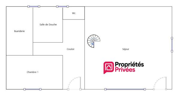Selles sur Cher - maison 87 m²  - 3 pièces / 2 chambres - garage