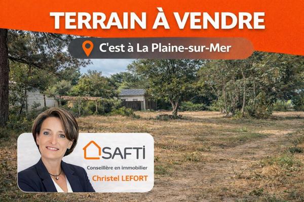 Terrain - La Plaine sur Mer - 704 m2 - 200 m plage du Cormier