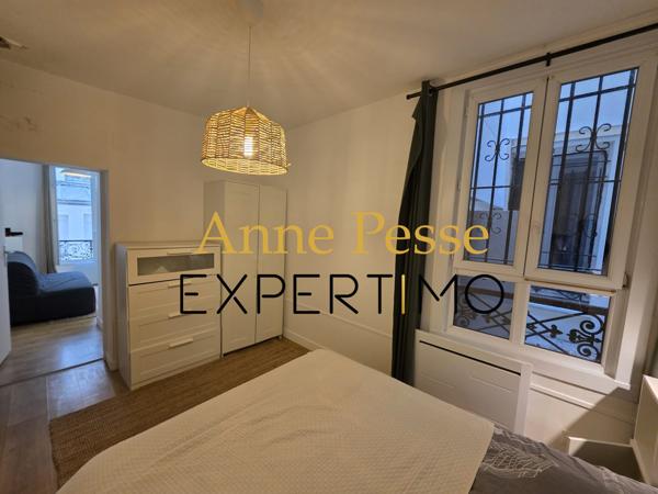 Paris (75018) 2P REZ DE CHAUSSEE SURELEVE meublé 18ieme sans travaux