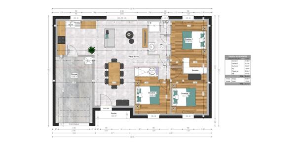 à deux pas des pistes cyclables, à 15 min de la plage à vélo