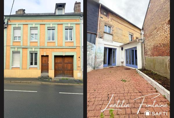 Maison à rénover avec cour et dépendance