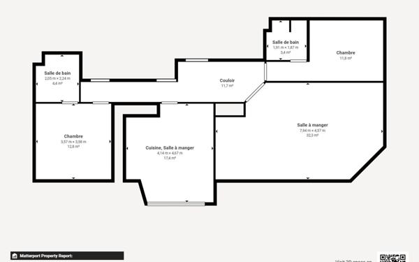 Appartement à louer    3 pièces • 98,92 m2 Saint-Étienne