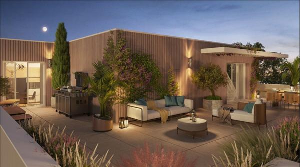 Appartement de type 5 en dernier étage avec terrasse entre Plage et Centre ville - Quartier Villes Martin à SAINT NAZAIRE