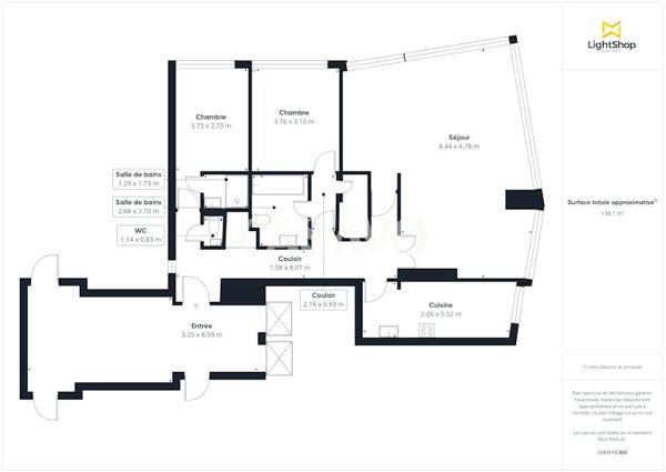 Vente Appartement 5 pièces de 108m² - 75015 Paris