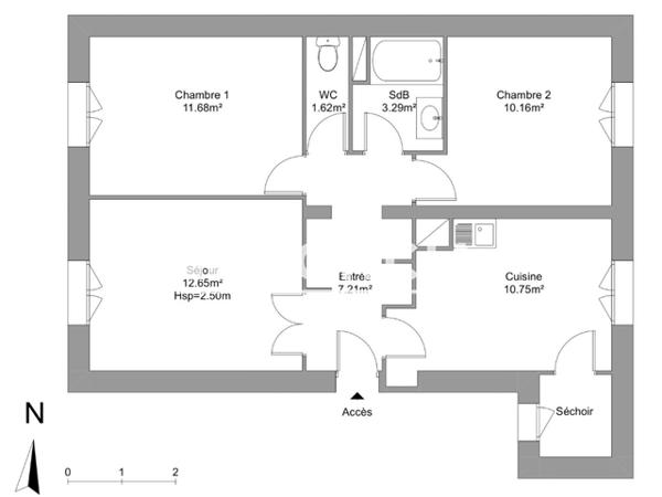 Location Appartement 3 pièces 57.36 m² - 4 RUE DE DIANE Nantes 44300