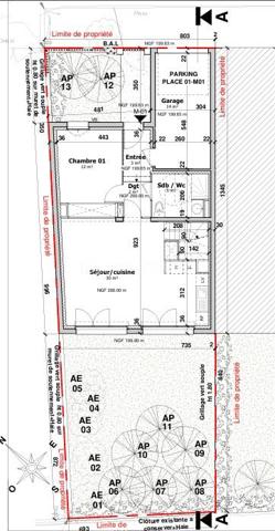 Dans un environnement calme proche mairie. Terrain à bâtir libre constructeur avec permis accordé pour une maison de 116 m² planché R+C.