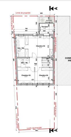 Dans un environnement calme proche mairie. Terrain à bâtir libre constructeur avec permis accordé pour une maison de 116 m² planché R+C.