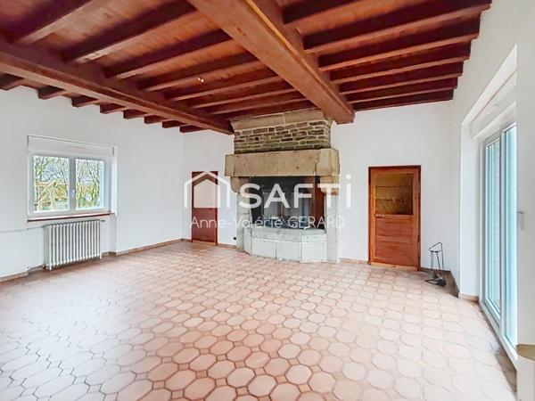 Maison campagne –135 m²,terrain 4606m²+dépendances