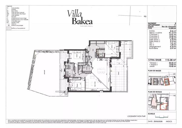 À vendre Saint-Jean-de-Luz - Appartement neuf avec terrasses et jardin