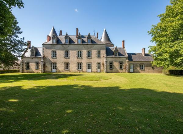 CHÂTEAU D'EXCEPTION DES XVe ET XIXe SIÈCLES DOMAINE DE 108 HECTARES, MONUMENT HISTORIQUE, HAUTE-VIENNE Le dorat