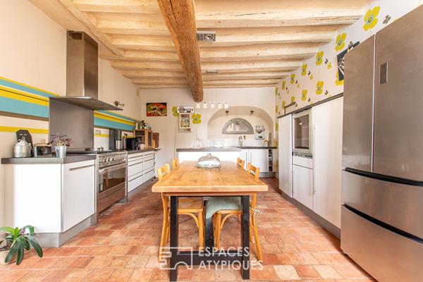 Magnifique maison de bourg avec piscine à Loire-Authion