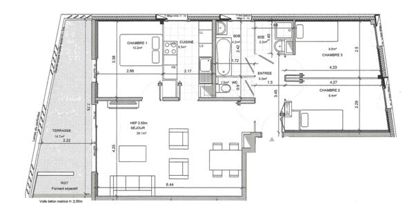 Appartement 4 pièces - 77 m² Exclusivité efficity