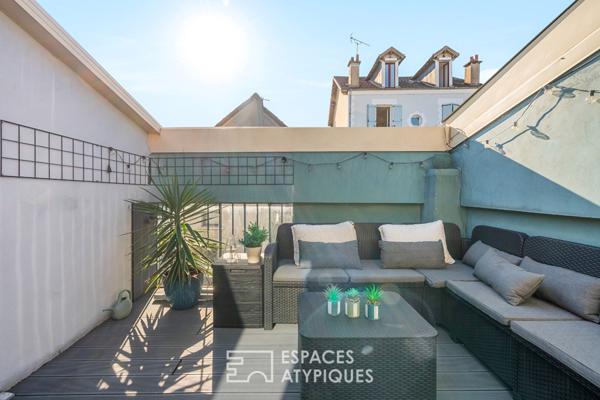 Loft en duplex avec terrasse