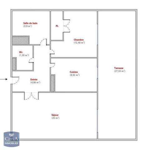 Appartement à louer 2 pièces 55.41m² Cannes (06400)