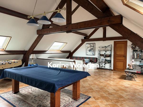 Courrières (62710) MAISON INDIVIDUELLE 217 M2 - SEMI PLAIN PIED - VOLUMES - 6 CHAMBRES - POSSIBLE PROFESSION LIBERALE - JARDIN