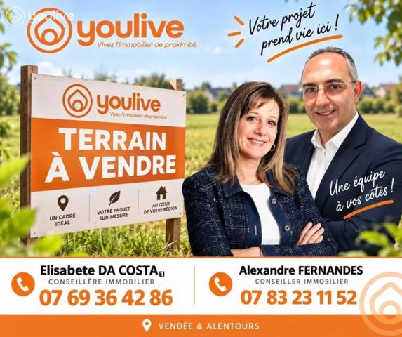 TERRAIN CONSTRUCTIBLE 601 M² – LONGEVILLE-SUR-MER
