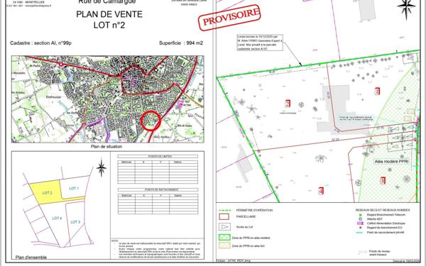 Terrain à vendre    Lunel