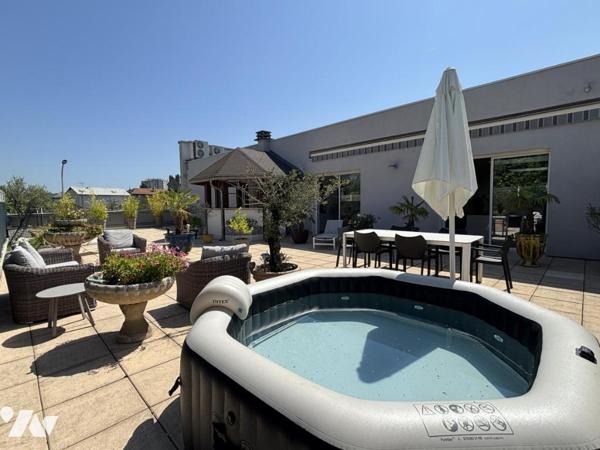 SAINT-MARTIN-D’HÈRES/secteur centre – APPARTEMENT DE PRESTIGE – DERNIER ÉTAGE – TERRASSE de 206m2