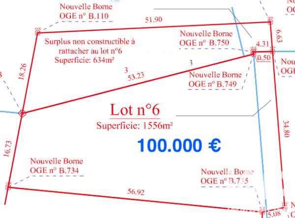 Terrain à vendre 2 190 m² Feytiat