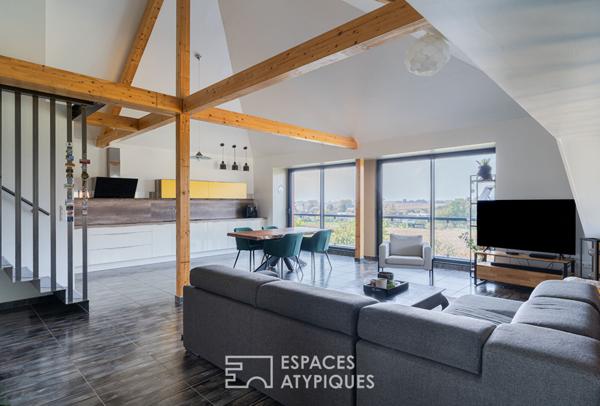 Triplex avec jardin et vue dégagée