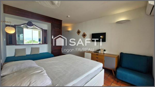 Studio meublé avec terrasse et vue mer – Tartane