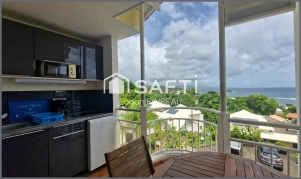 Studio meublé avec terrasse et vue mer – Tartane