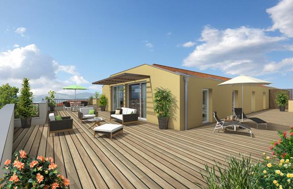 GENAY RÉSIDENCE PARC ÉTOILES APPARTEMENT T4 TROIS CHAMBRES AVEC TERRASSE DE 105 M²  ET UNE CAVE