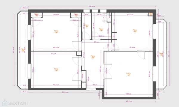 Exclusivité : Appartement T4 de 81 m2 au 1er étage d'une petite copropriété